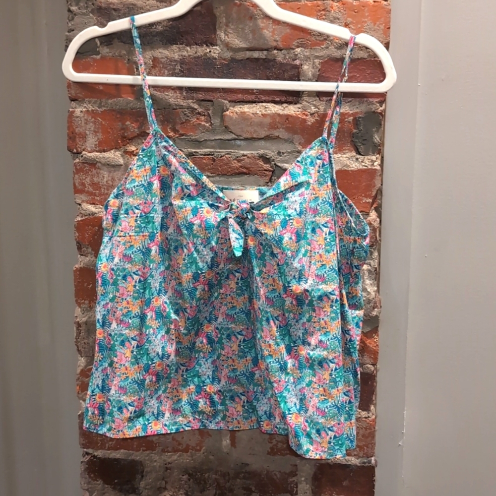Sezane Top - Liberty Vert Rose Size EU 44 (12 US)
